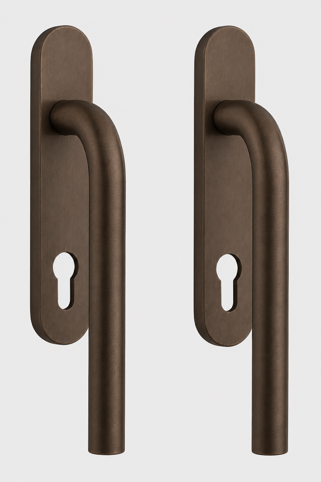 Formani | LB231PA | BASICS | Massief | Hefschuifdeurbeslag kruk/kruk | Brons