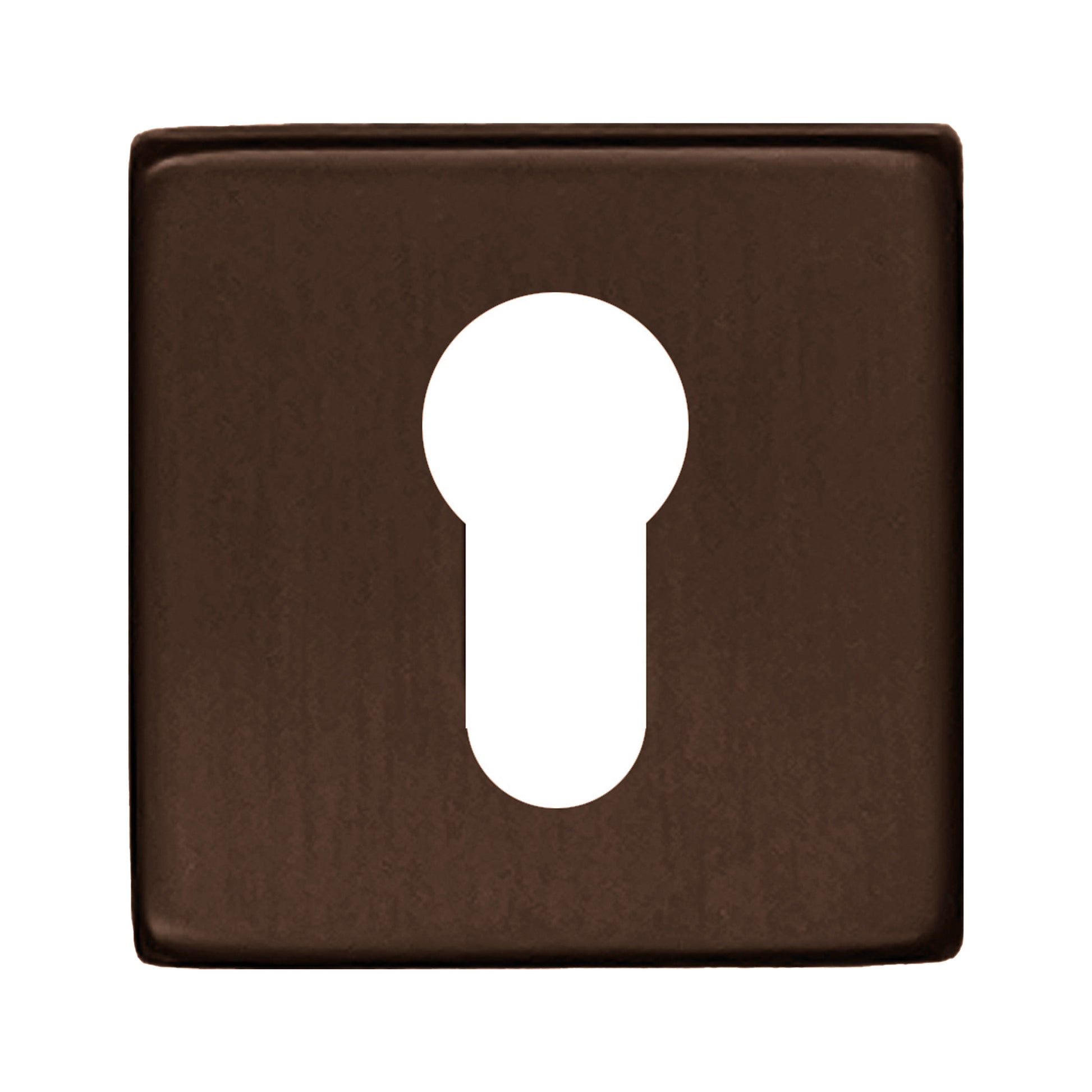 HDD Pro Cylinderplaatje Square Shape Mat Brons - Deurbeslag-expert