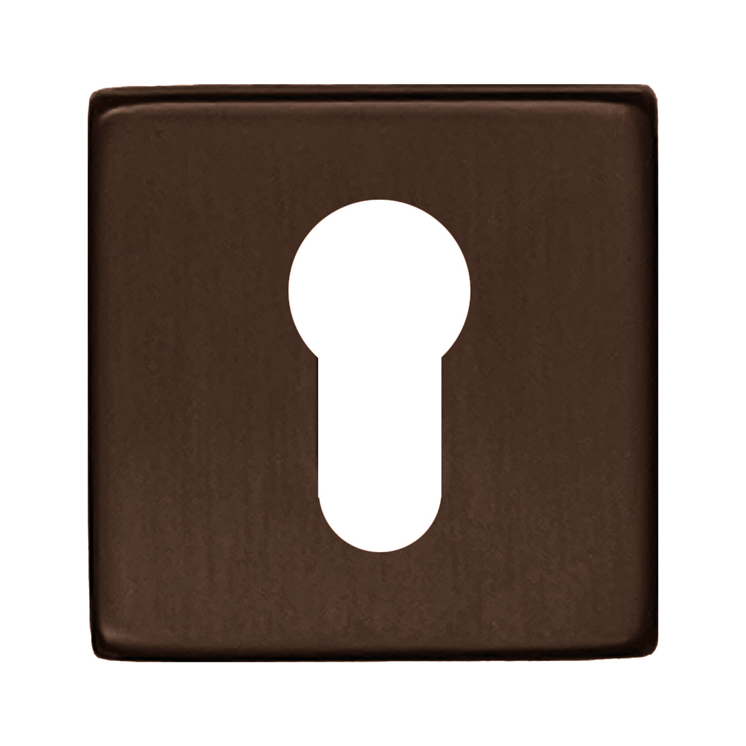 HDD Pro Cylinderplaatje Square Shape Mat Brons - Deurbeslag-expert