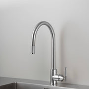 buster + punch | keukenkraan pull-out mixer cross | steel