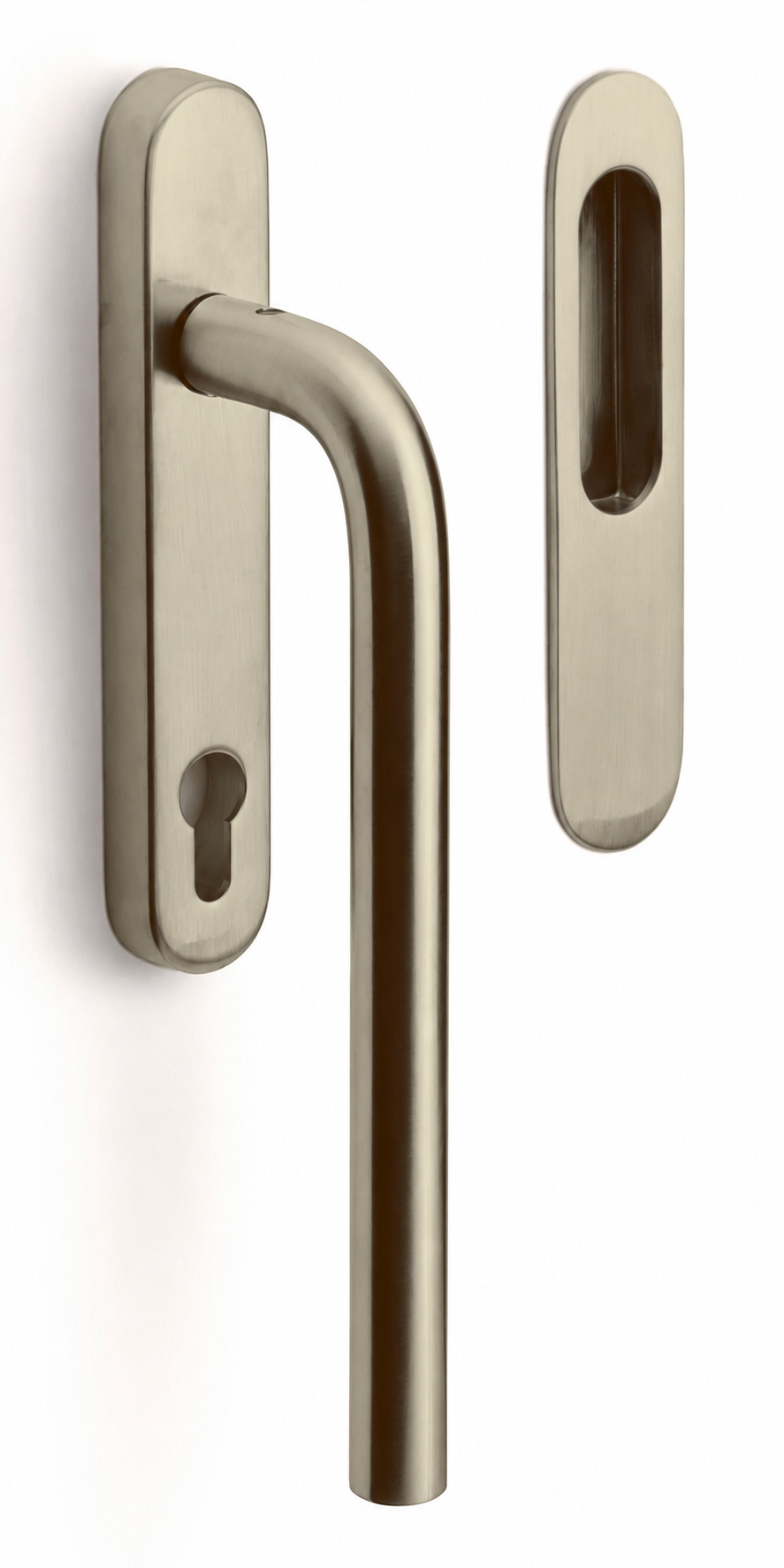 Formani | LB231 | BASICS | Massief | Hefschuifdeurbeslag kruk/kom | PVD Champagne