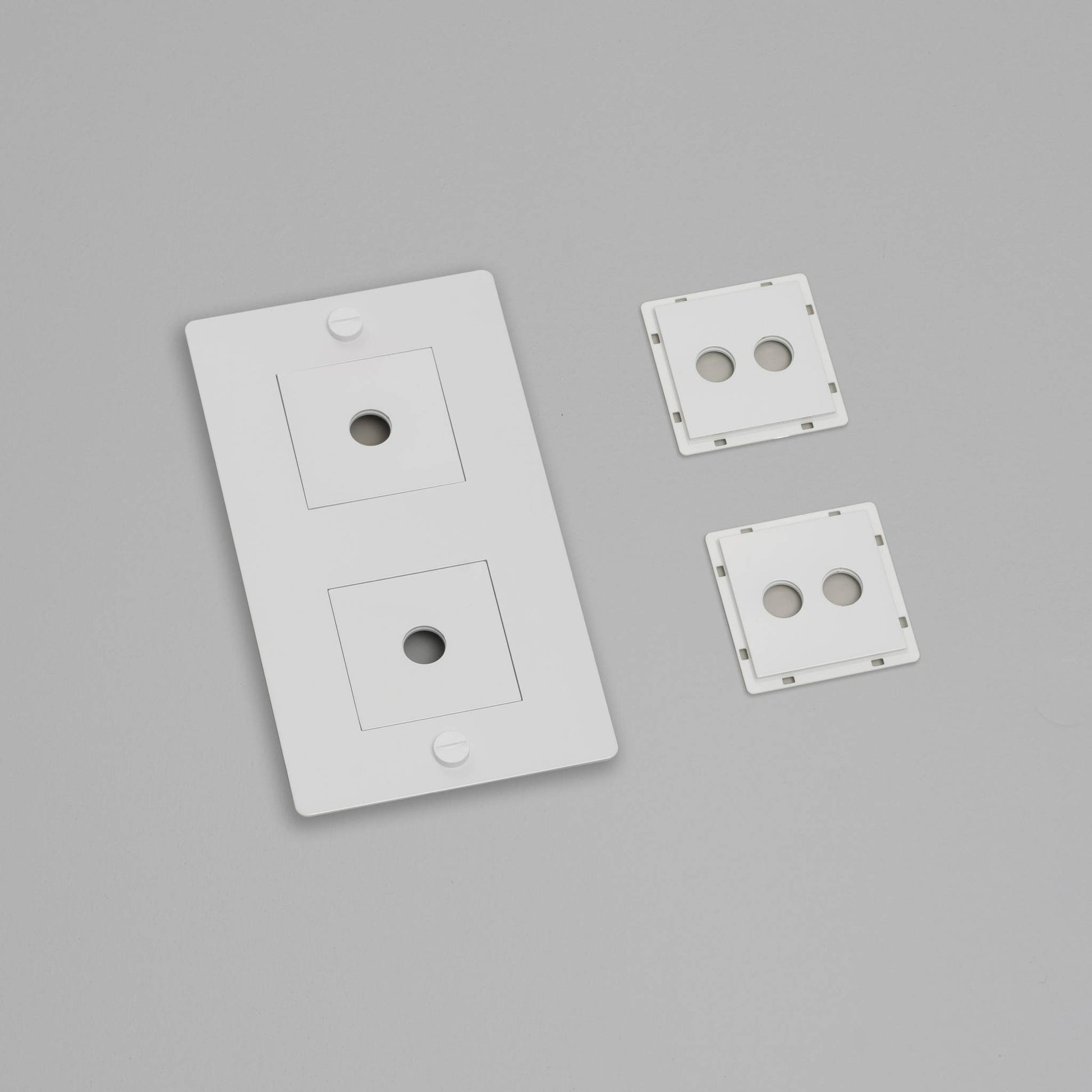 buster + punch | afdekplaat 2-voudig verticaal | met infills, zonder logo