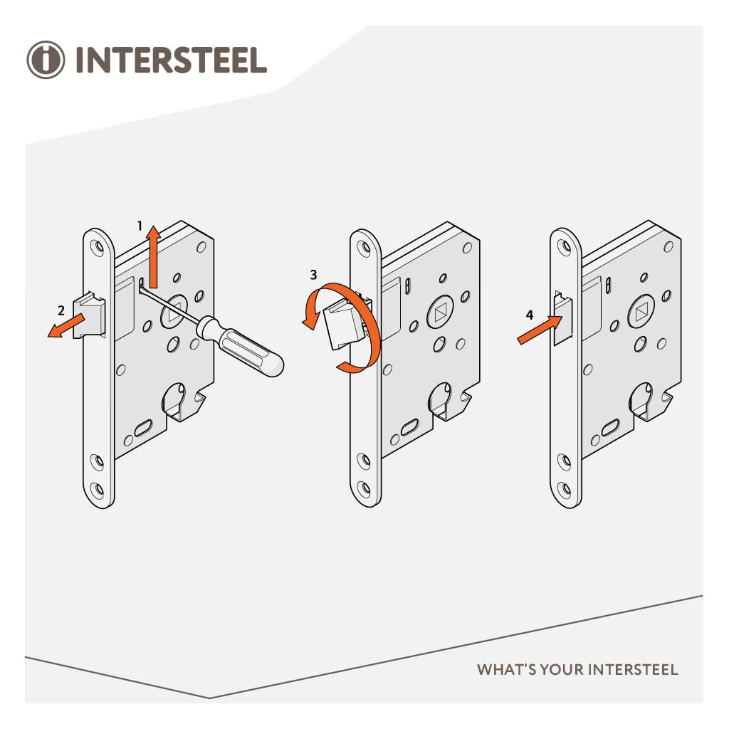 Intersteel | Woningbouw loopslot | Wit - Deurbeslag-expert