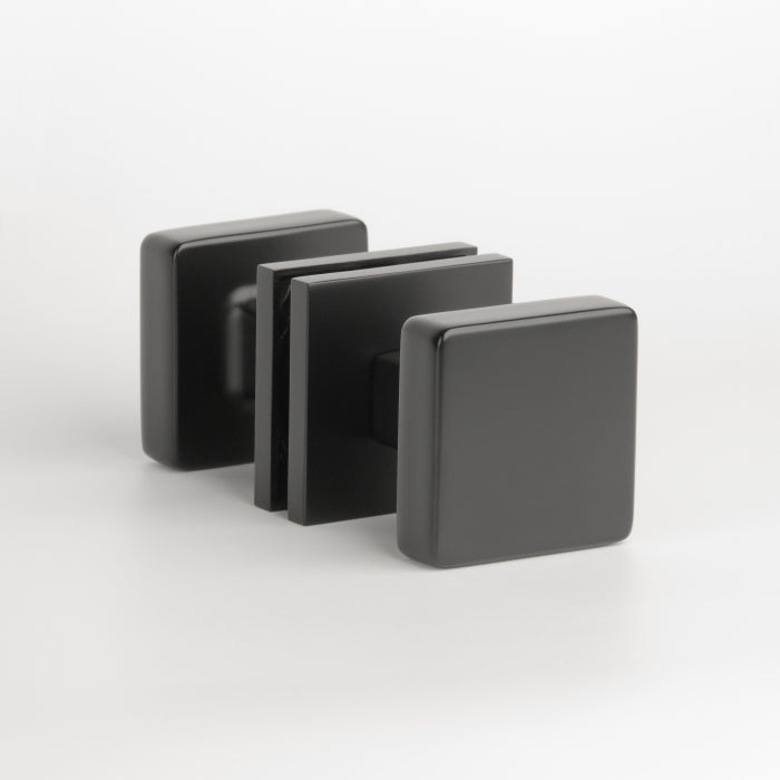 Aprile deurknoppen Mora zwart – vast - Deurbeslag-expert