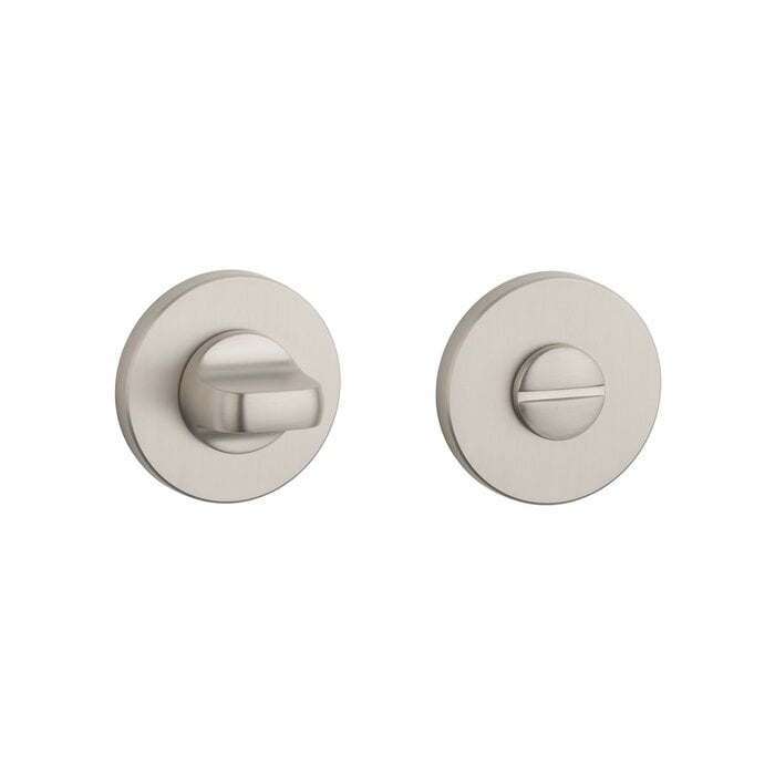 Aprile Premium WC garnituur rozet Ø52x7mm Mat Nikkel Toilet Rozet - Deurbeslag-expert