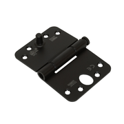 Dulimex Glijlagerscharnier ronde hoeken 3 mm 125x89 mm SKG3 Zwart gelakt - Deurbeslag-expert