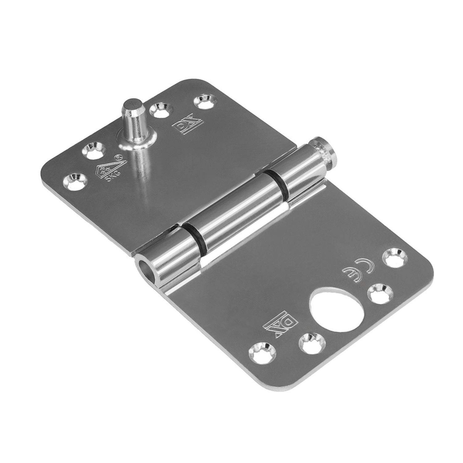 Dulimex Glijlagerscharnier ronde hoeken 3 mm 150x89 mm SKG3 Staal Verzinkt - Deurbeslag-expert