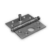 Dulimex Kogellagerscharnier rechte hoeken SKG**® 76x76 mm RVS Geborsteld - Deurbeslag-expert