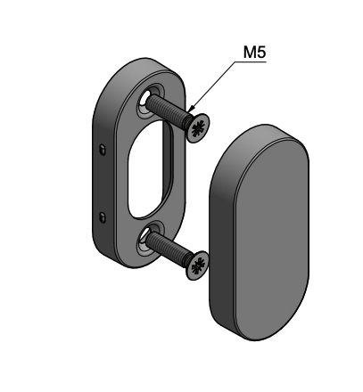 Formani | Blind Plaatje Ovaal BASIC LBB32 | PVD Gunmetal