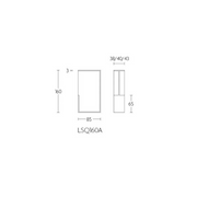 Formani | Schuifdeurkommen | LSQ160/38 | 160mm | Mat Zwart