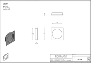 Formani | Schuifdeurkommen | LSQ54 | 54mm | PVD Mat Goud - Deurbeslag-expert