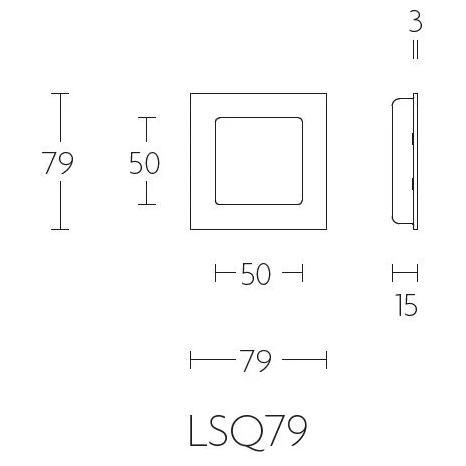Formani | Schuifdeurkommen | LSQ79 | 79mm | Mat Zwart