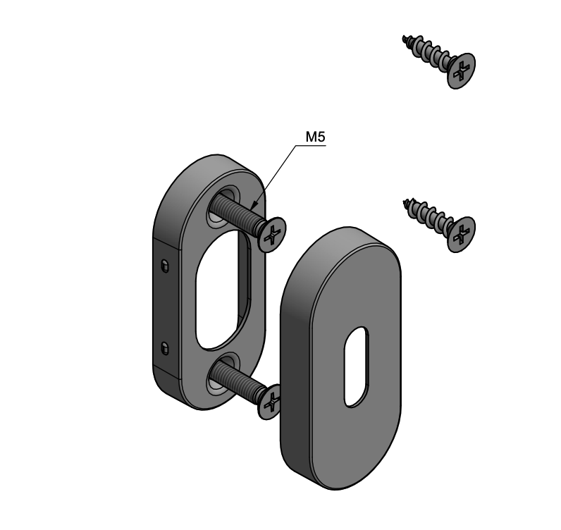 Formani | Sleutelplaatje Ovaal BASIC LBN32 | PVD Mat Goud - Deurbeslag-expert