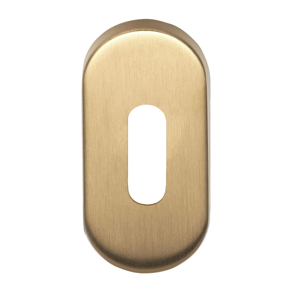Formani | Sleutelplaatje Ovaal BASIC LBN32 | PVD Mat Goud - Deurbeslag-expert