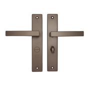 Griff Meister | Deurkruk Fortis | Op schild | WC63/8 | Toilet - Deurbeslag-expert