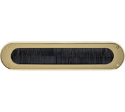 Intersteel Tochtwering 340x80mm Ovaal PVD Messingkleur - Deurbeslag-expert