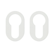 Nuda cilinderplaatjes 26×42 mm wit - Deurbeslag-expert