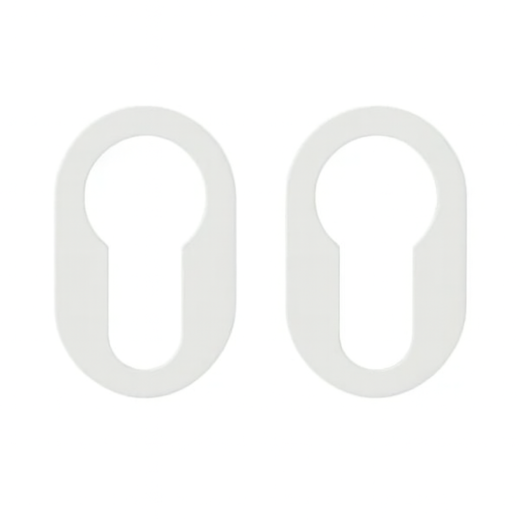 Nuda cilinderplaatjes 26×42 mm wit - Deurbeslag-expert