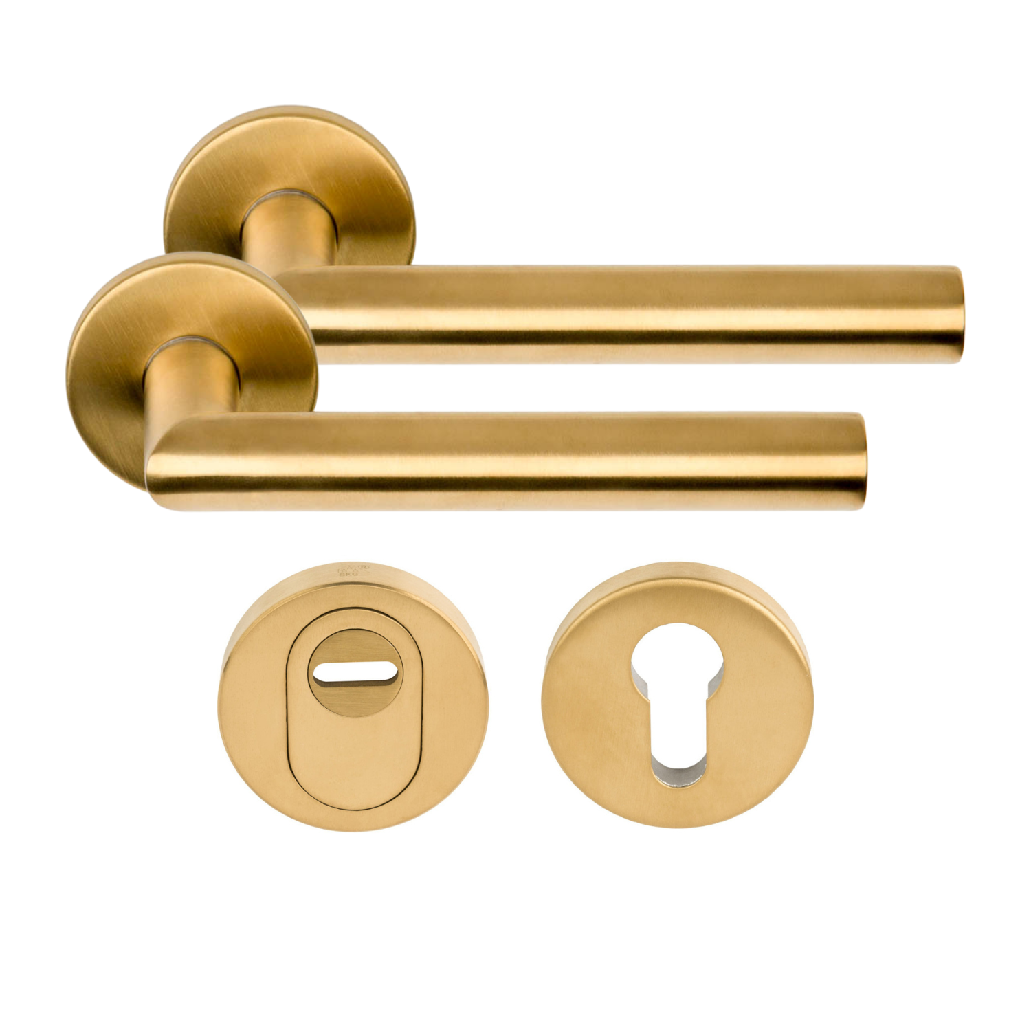 Formani | Achterdeurset | LB2-19 kruk/kruk | PVD Mat Goud | SKG3 - Deurbeslag-expert