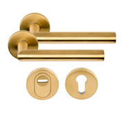 Formani | Achterdeurset | LB2-19 kruk/kruk | PVD Mat Goud | SKG3 - Deurbeslag-expert