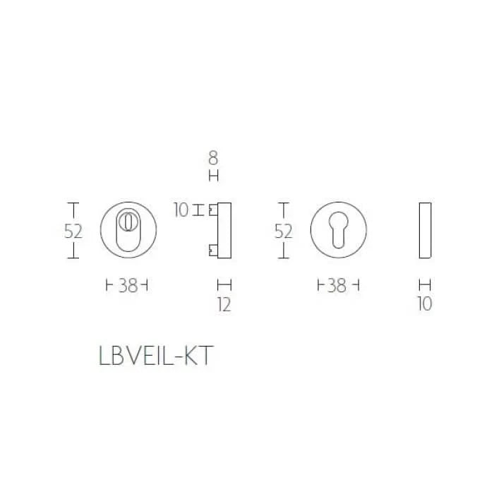 Formani | Voordeurset | knop/kruk | Brons | SKG3
