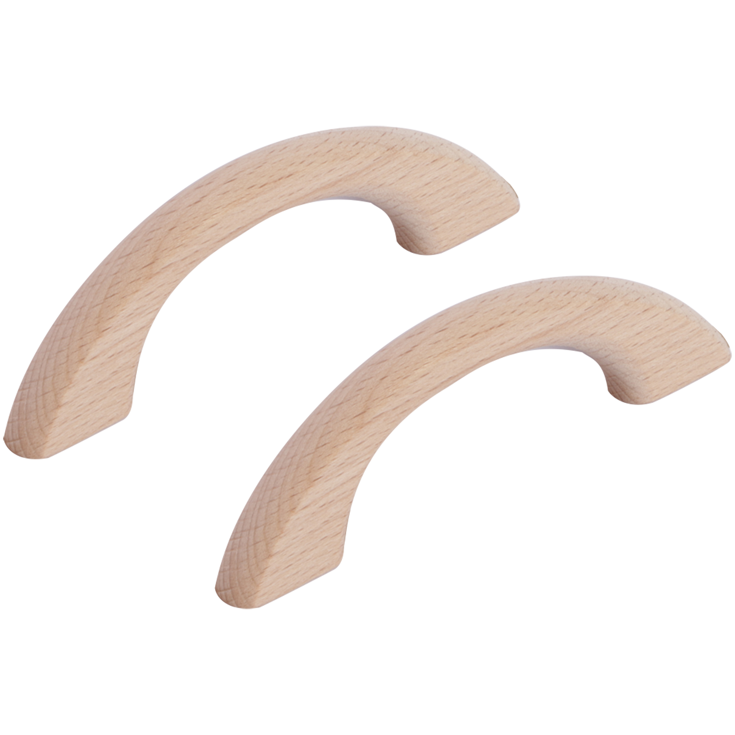 Differnz | Meubelgreep Hout - Boog | 64 mm | Chroom