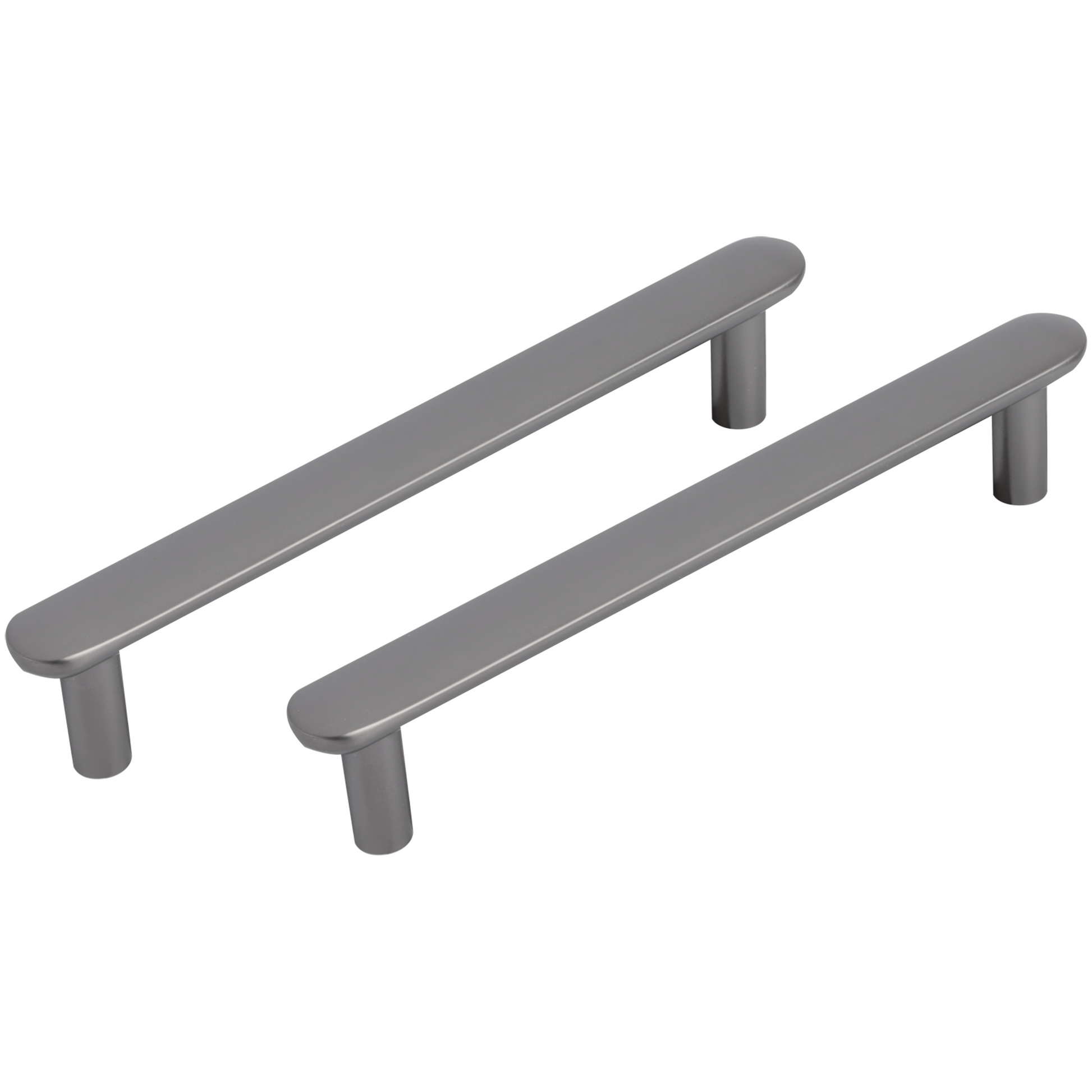 Differnz | Meubelgreep Plat | 128 mm | Gun Metal