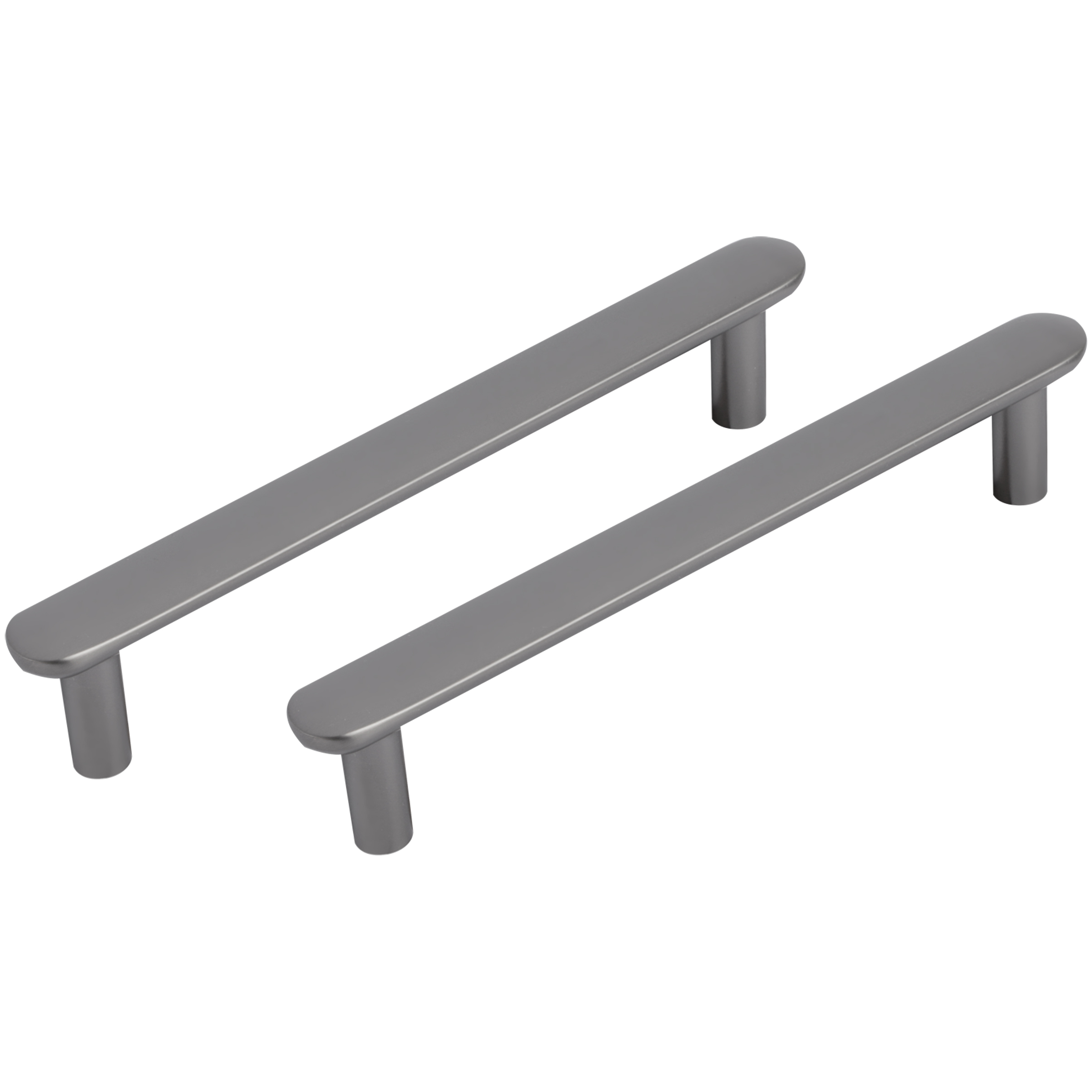 Differnz | Meubelgreep Plat | 128 mm | Gun Metal