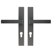 HDD Pro | Veiligheidsgarnituur | Rechthoek Kruk/kruk | Zwart Structuur UV | 72mm