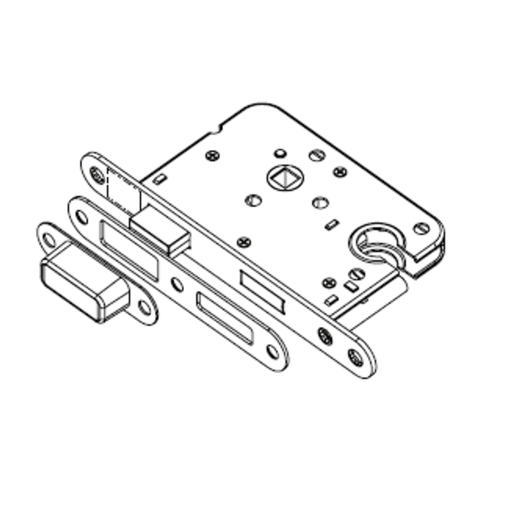 Mauer | Magneet | Cilinder PC55 Dag en Nachtslot | 1545 | Zwart