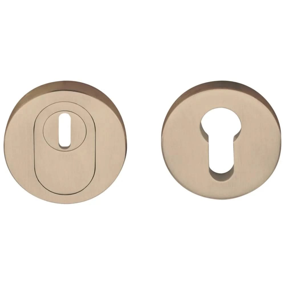 Formani | Voordeurset | knop/kruk | Licht Brons PVD LB7-19 | SKG3 - Deurbeslag-expert