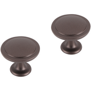 Differnz | Knop Rond - Vlak | 40 mm | Brons