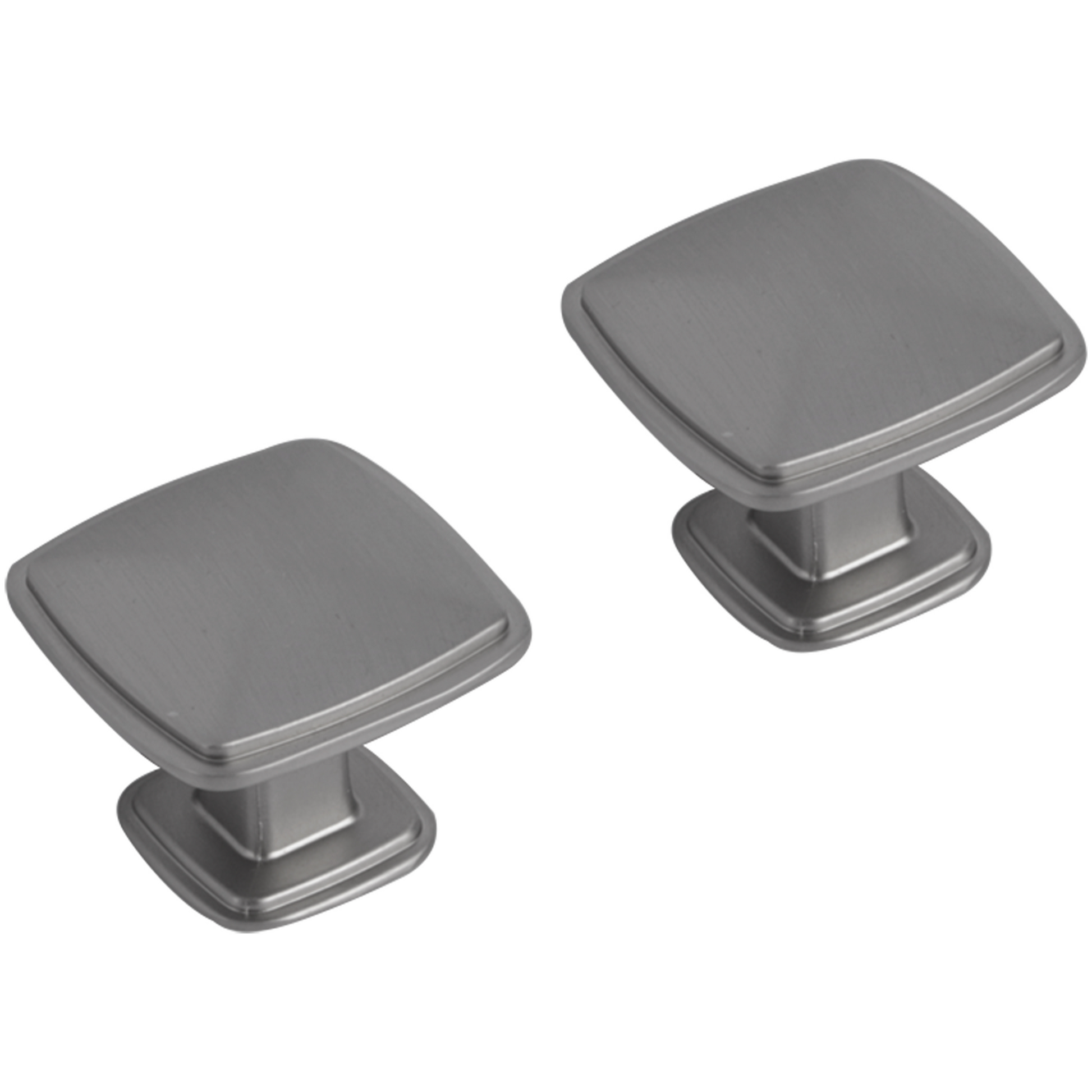 Differnz | Meubelknop Vierkant | 25 mm | Gun Metal