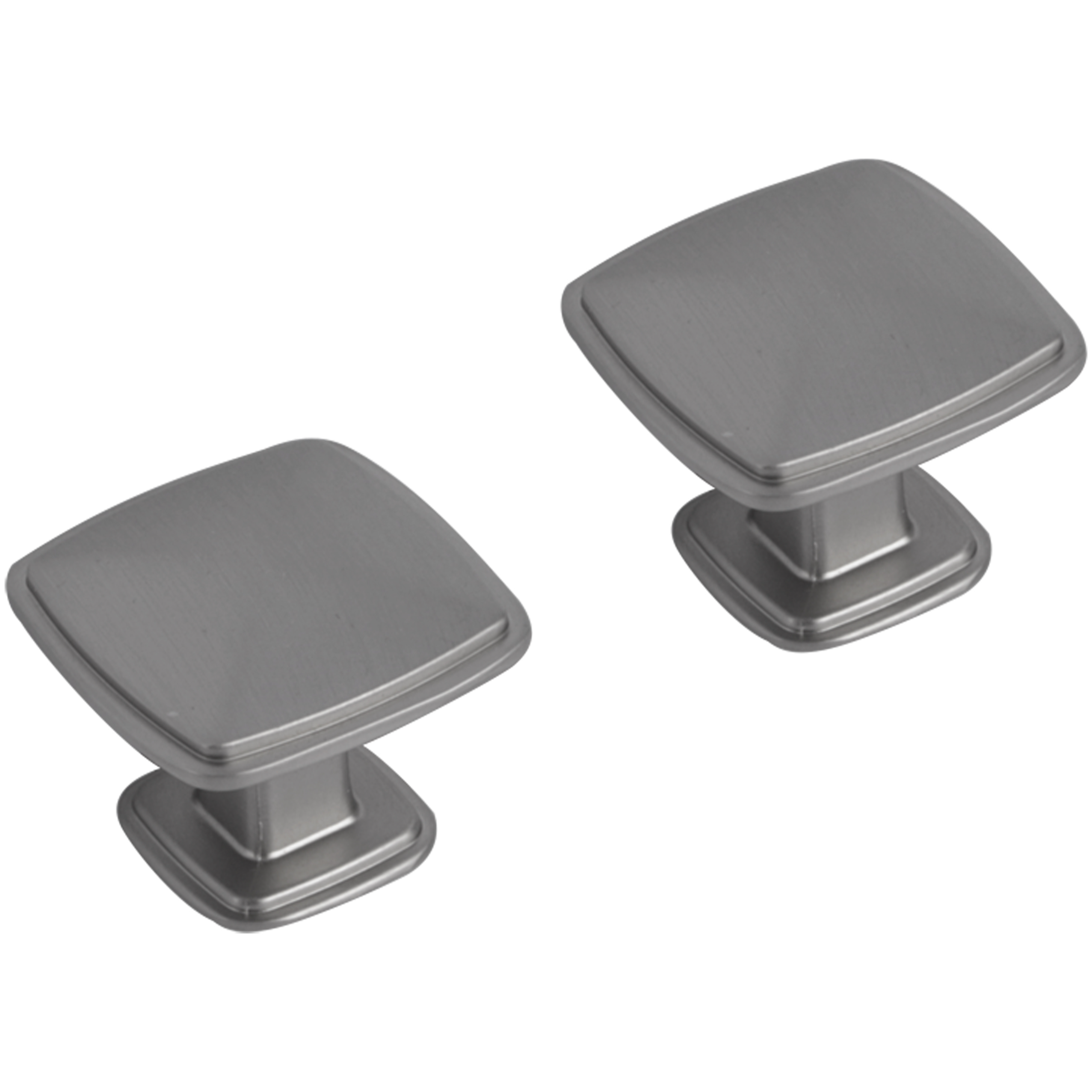 Differnz | Meubelknop Vierkant | 25 mm | Gun Metal