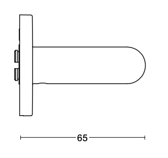 FORMANI Achterdeur Veiligheidsbeslag | LB2-19 kruk/kruk | Brons | SKG3 Smalschild - Deurbeslag-expert