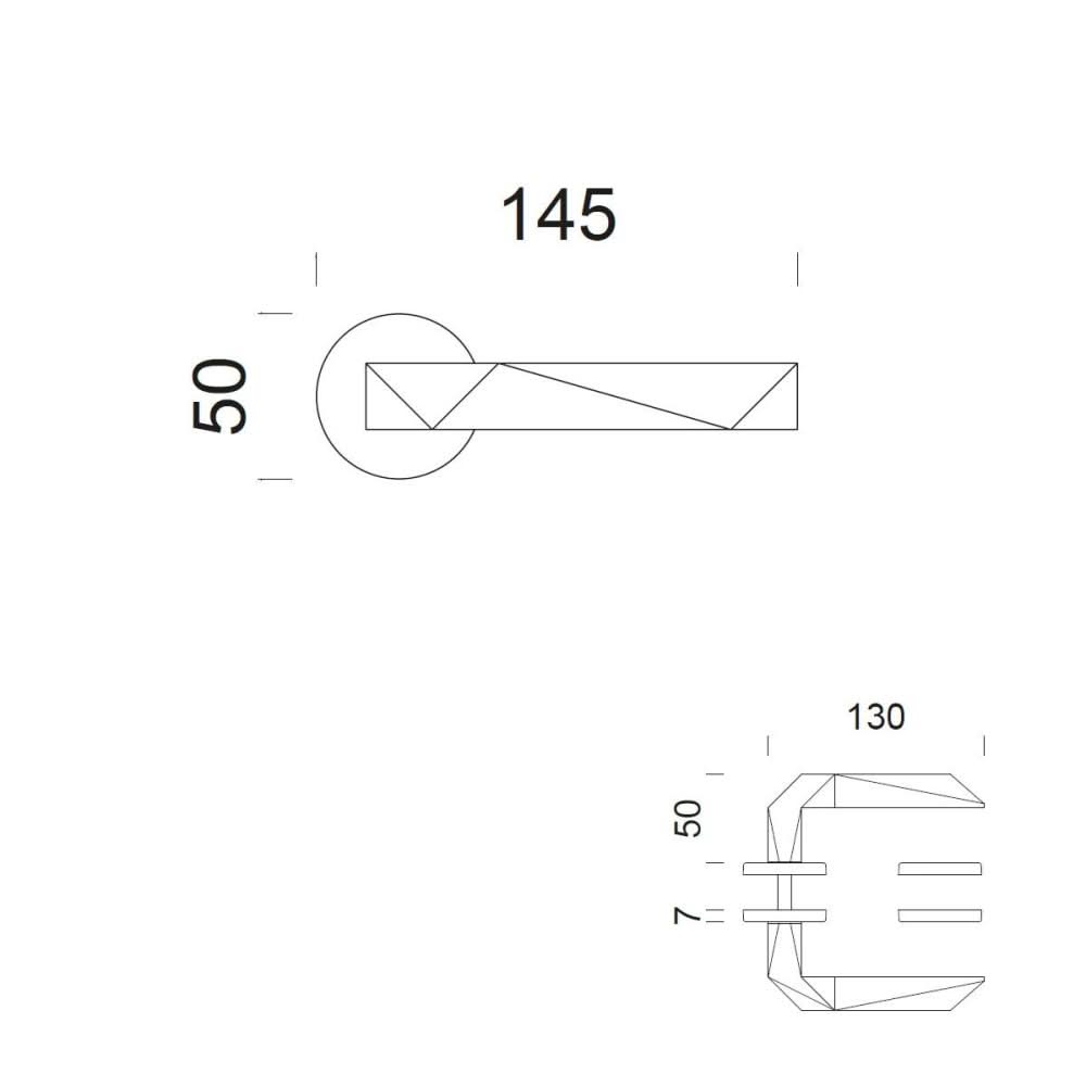 DND | Deurkruk | Luxury RR FI | Brushed Goud | Rond Rozet - Deurbeslag-expert