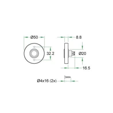 Artitec Mi Satori Beldrukker rond zwart