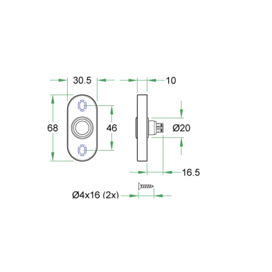 Artitec Mi Satori Beldrukker ovaal zwart