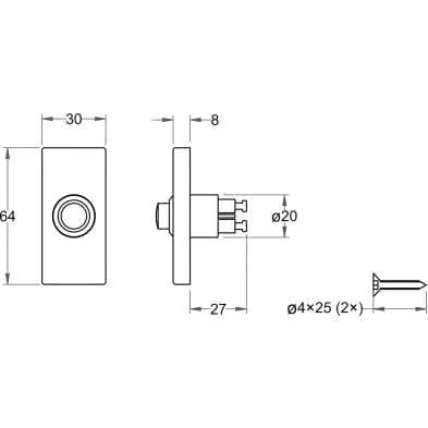 Artitec Mi Satori Beldrukker rechthoekig zwart