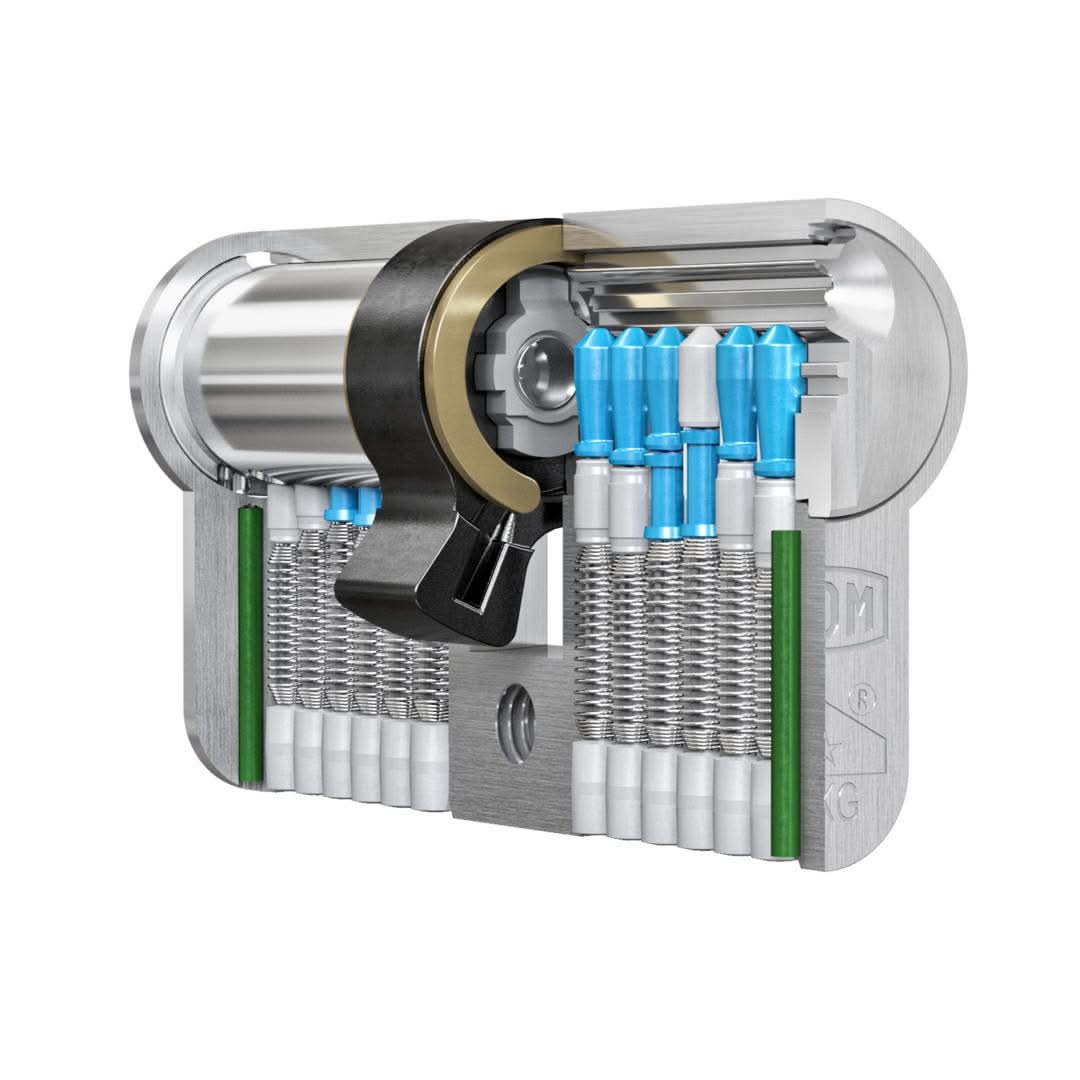 dompluraskgeuropeanprofiledoublecylinderwithknobk6 highlight internal