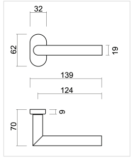 HDD Pro DEURKRUK PRO PROFIEL I SHAPE 19MM INOX PLUS - Deurbeslag-expert