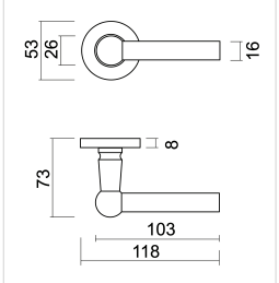 HDD Pro DEURKRUK PRO RAILY L+L ZWART STRUCTUUR UV - Deurbeslag-expert