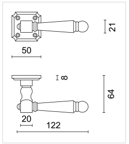 HDD Pro DEURKRUK PRO RUBENS OLD SILVER - Deurbeslag-expert