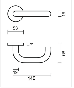 HDD Pro DEURKRUK PRO U SHAPE 19MM CLASS 3 INOX PLUS - Deurbeslag-expert