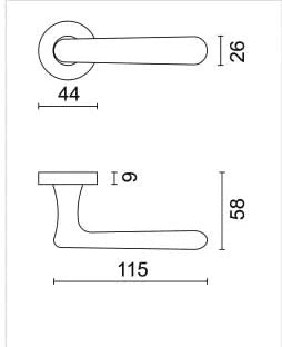 HDD Pro DEURKRUK PRO VERA BRONS - Deurbeslag-expert