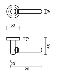 HDD Pro DEURKRUK PRO VIA Messing Gelakt - Deurbeslag-expert