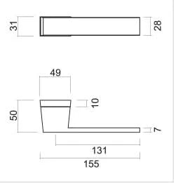 HDD Pro DEURKRUK PRO X-TREME WIT STRUCTUUR - Deurbeslag-expert