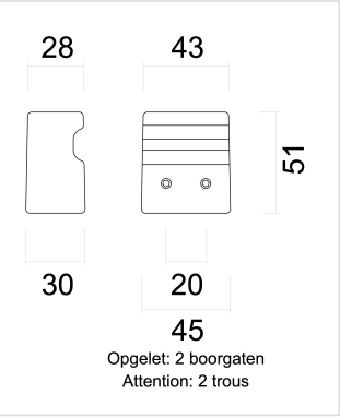 HDD Pro Voordeurknop Top X-treme Zwart - Deurbeslag-expert