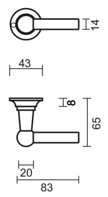 HDD Pro DEURKRUK PRO PETRA NM L+L CARBON BLACK - Deurbeslag-expert