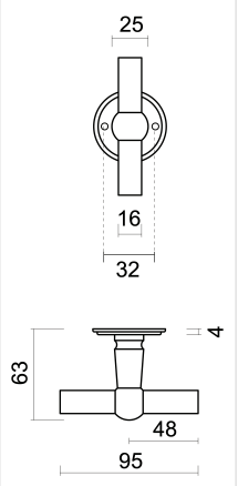 HDD Pro DEURKRUK PRO PETANA T+T ZWART - Deurbeslag-expert